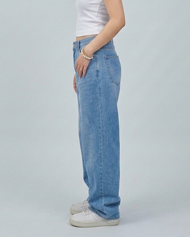 Shadow Core Baggy Denim Jeans Denim Blue