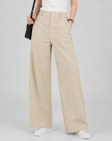 Sienna Tailored Linen Pant Beige