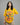 Gossip Girl Graphic Vneck Drop Shoulder Oversized Tee Yellow