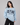 Six Flag Embroidered Irish Knitted Sweater Blue