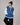 London Embroidered Zipper Baseball Jacket Blue