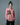 Henley Style R Athletic Long Sleeve Oversized Tee Peach