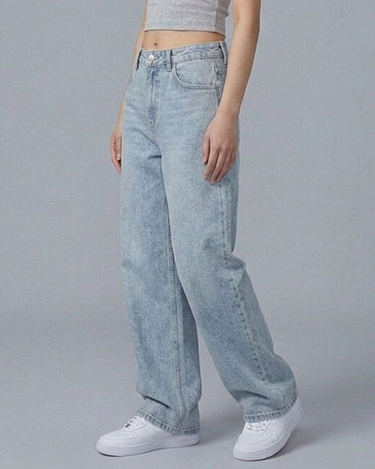 Shadow Core Baggy Denim Jeans Sky Blue