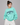 Anakeesta Bear Embroidered Sweatshirt Aqua Mint