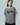 Message Striped Embroidered Patched Oversized Tee