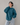 Premium Basic Oversized Fit Sweatshirt Indigo Blue
