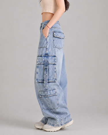 Streetcore Multi-Pocket Baggy Jeans