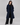 Heritage Old Money Oversized Long Coat Navy