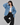 Sky Blue Medium Wash Oversized Denim Jacket