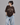 Amazing Dreams Graphic Drop Shoulder Oversized T-shirt Brown