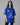Team FR Chicago Graphic Drop Shoulder Oversized T-shirt Royal Blue