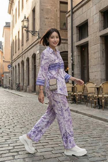 Diior Iris Printed Swiss Lawn Co-Ord Set