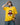 Coco Bear Embroidered Patched Oversized V-Neck Tee Yellow