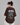 No War Graphic Drop Shoulder Oversized T-shirt Brown