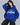 California Graphic Oversized Hood Royal Blue