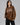 Los Angeles Graphic Oversized Sweatshirt Brown
