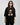 Binhuali Bear Embroidered Patched Drop Shoulder Oversized Tee Black