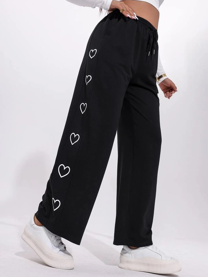 Black Hearts Trouser Pant