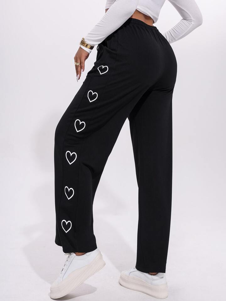 Black Hearts Trouser Pant