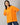 Womens Basic Oversized Drop Shoulder Tee Orange