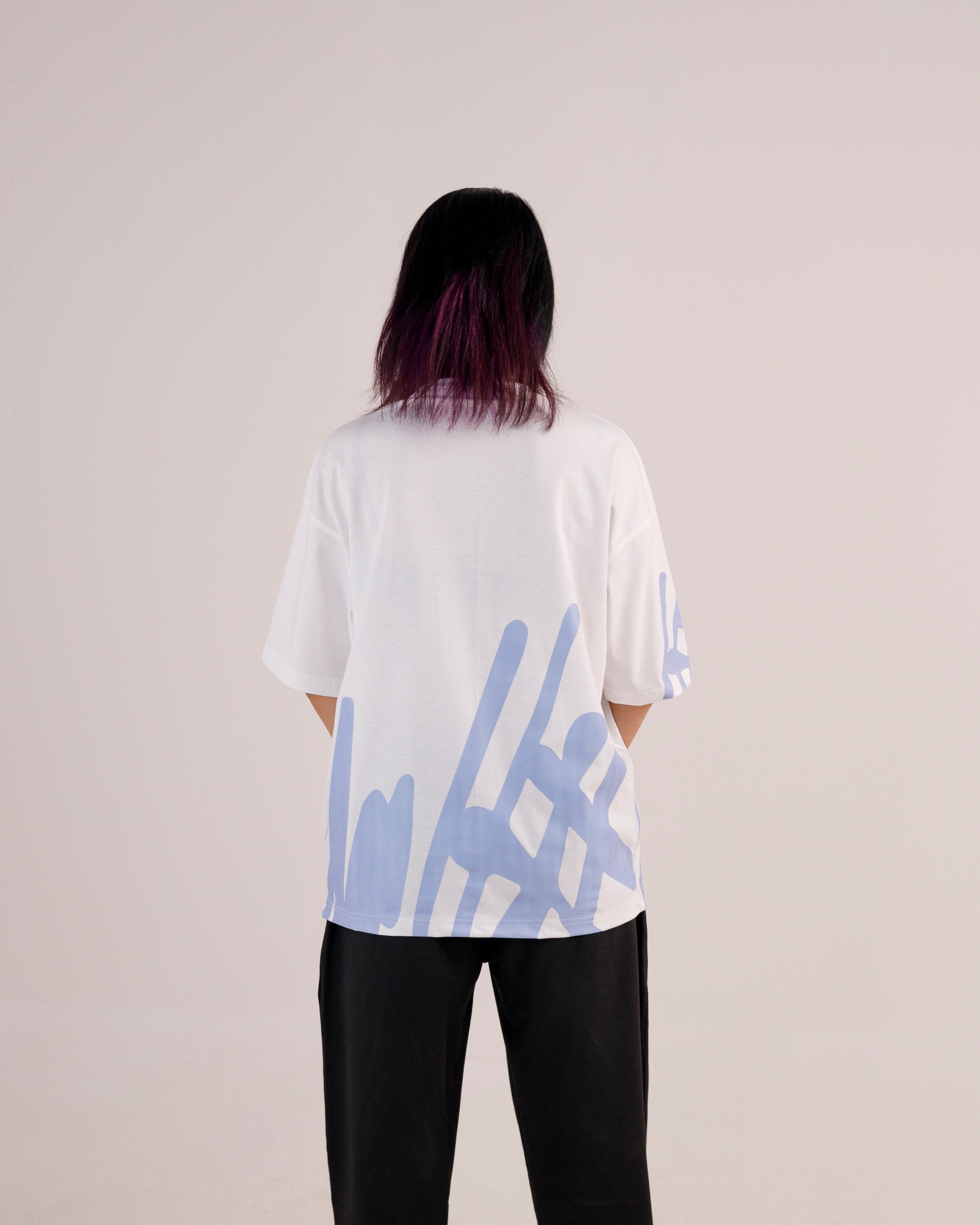 Fall Down Graphic Drop Shoulder Oversized Tee