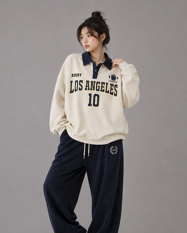 Hombres Classic Beige Los Angles Sweatshirt