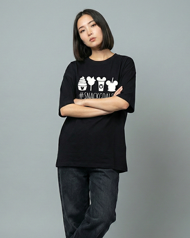 Snack Goals Graphic Drop Ahoulder Oversized Tee