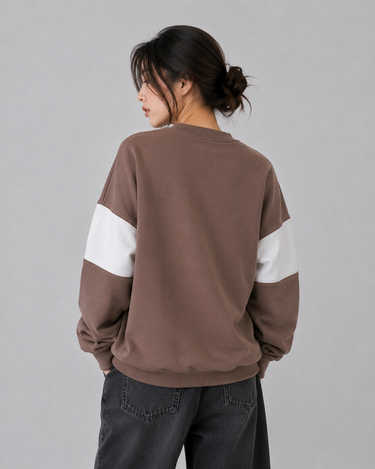 New York Varsity Oversized Embroidered Sweatshirt