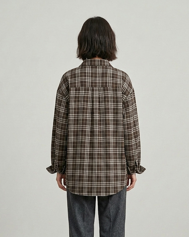 Mocha Muse Oversized Button-Up Shirt