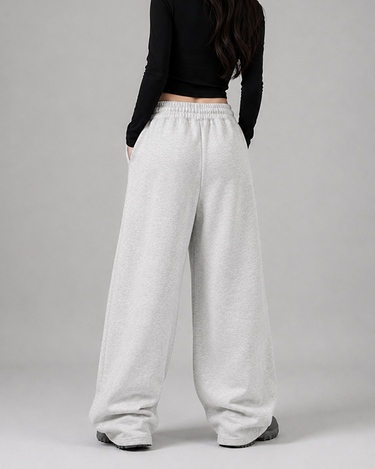 Drift Wide Leg Fleece Trouser Grey