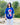 Vaccy Girl Graphic Patched Vneck Drop Shoulder Oversized Tee Blue