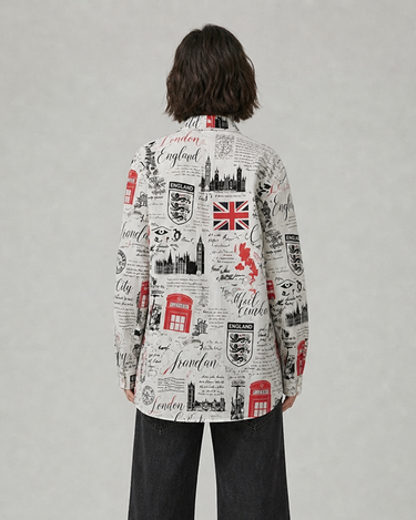 London Diaries oversized Button-Up Shirt