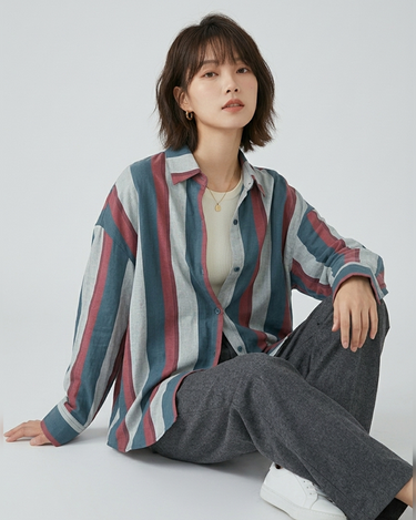 Urban Drift Oversized Button-Up Shirt