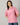 Womens Basic Oversized Drop Shoulder Tee Pink
