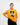 Mickey Mouse Graphic Drop Shoulder Oversized Tee Yellow