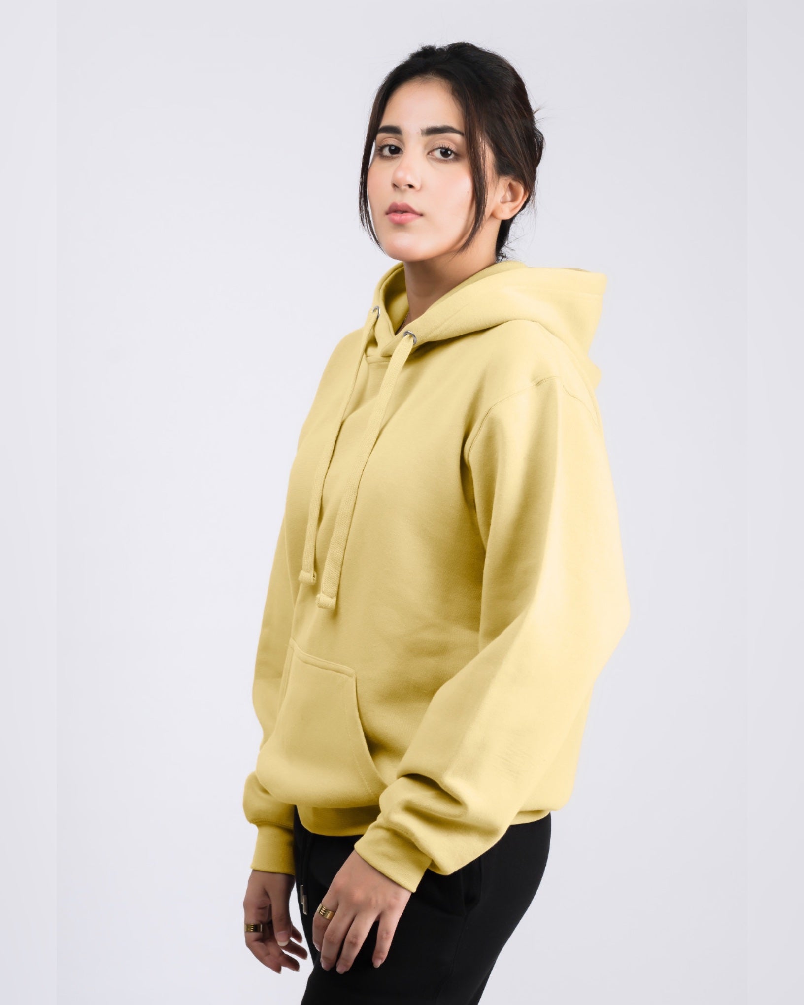 Premium Oversized Fit Pull Over Hoodie Lime