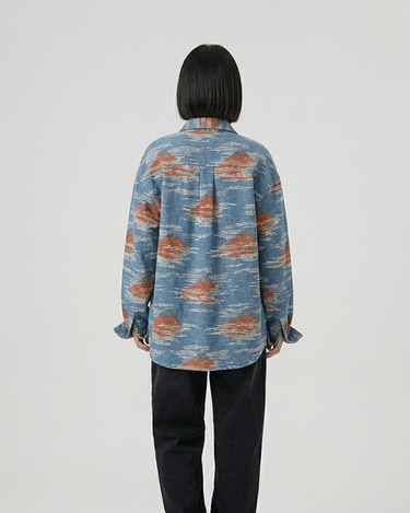 Mountain Drift Oversized Button-Up Shirt