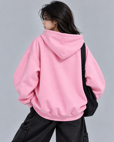 Los Angeles Graphic Oversized Hood Pink