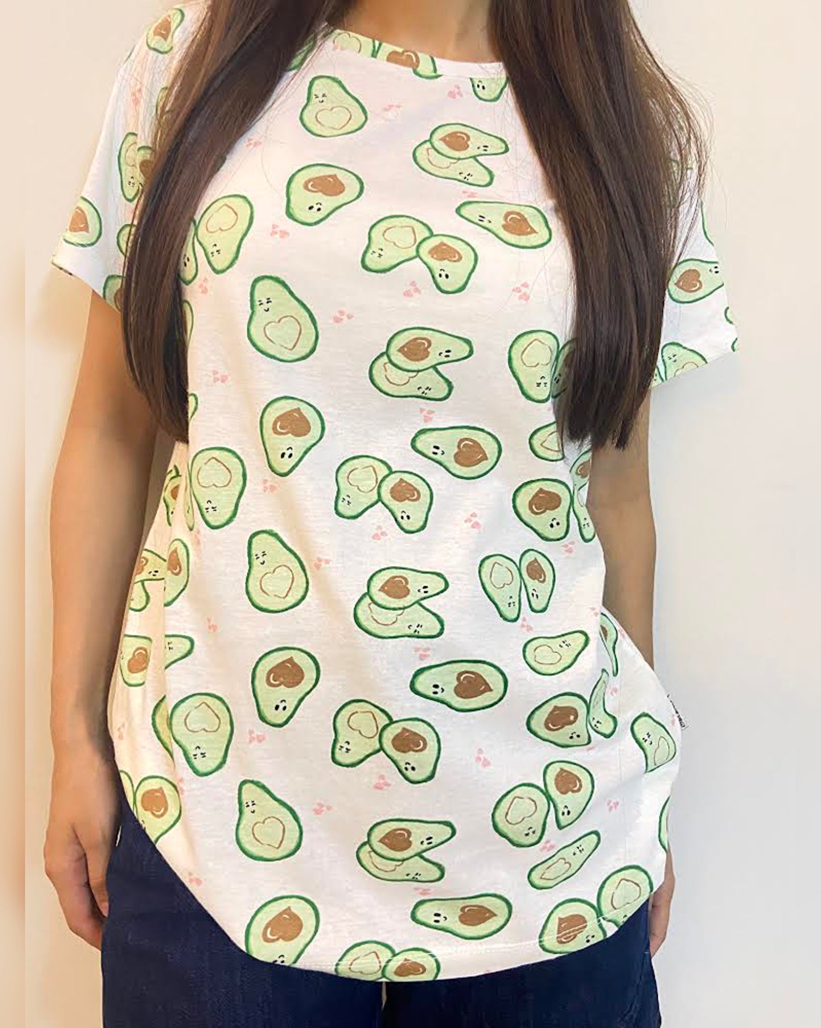 Avocado Crew Neck Short Sleeve All over Graphic Tee