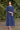 Blue Galaxy Mesh -  Chiffon Frock Dress ( Inner Attached )
