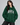 Brooklyn Graphic Oversized Pullover Hood Dark Green