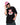 Pink Teddy Embroidered Patched Drop Shoulder Oversized Tee Black