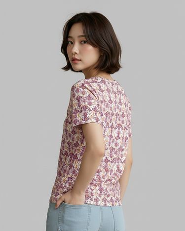 Montana Crew Neck Short Sleeve All over Graphic Tee