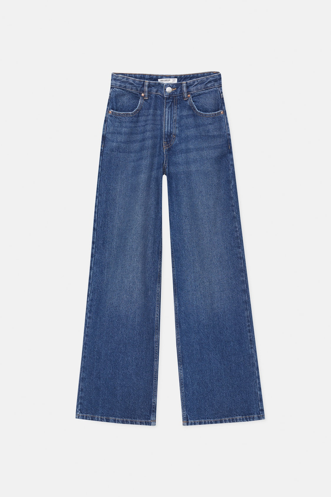 High Waist Wide Leg Jeans Denim Blue