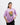 Hi Kitty Embroidered Patched Drop Shoulder Oversized Tee Lavender