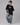 Las Vegas Embroidered Patched Drop Shoulder Oversized Tee Black