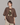 Binhuali Bear Embroidered Patched Drop Shoulder Oversized Tee Brownie