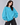 Basic Oversized Fit Sweatshirt Aqua Blue