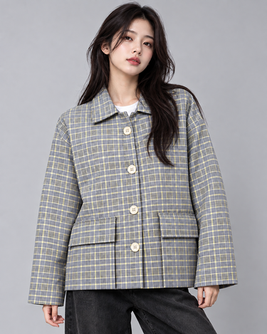 Ashwood Check Oversized Coat Jacket