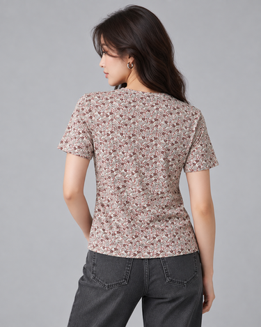 Camellia Crew Neck Short Sleeve Tee